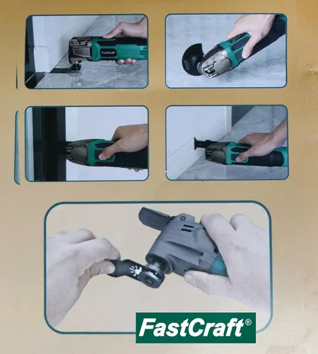 Miniatura 9 de FastCraft - Multiherramienta + 3 hojas de sierra, modelo 86225-1, nueva herramienta oscilante, motor de potencia pico de 5.0 amperios