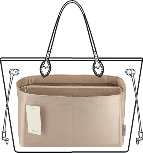 Miniatura 7 de Organizador de bolso para bolsos, organizador de bolso con cremallera, organizador Neverfull, organizador de bolsas para Speedy Neverfull ONTHEGO
