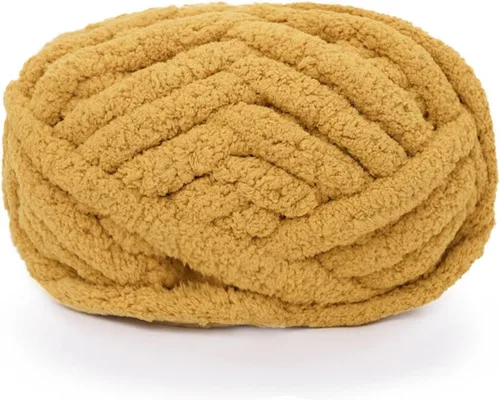 Miniatura 15 de Hilo de felpilla de punto grueso para mantas de tejer a mano, súper suave para mantas grandes jumbo (color rosa claro)