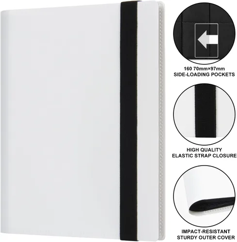 Miniatura 2 de GEAoffice Carpeta Pequeña para Cartas – Carpeta de Álbum de Colección de Cartas Coleccionables de 4 Bolsillos – Carpeta de 160 Bolsillos de Carga