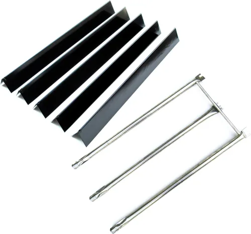 Miniatura 10 de Kit DG271 - Barras aromatizantes de acero porcelánico 7635 de 15.3 pulgadas y tubos de quemador de parrilla de acero inoxidable 69785 para Weber