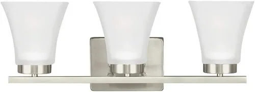 Miniatura 2 de Sea Gull Lighting 4411604-05 Bayfield - Luces estilo tocador de baño y pared, cuatro luces, cromadas