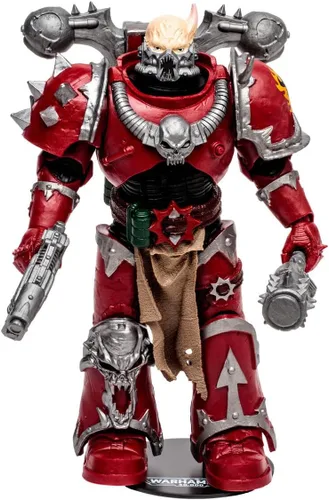Miniatura 4 de McFarlane Toys Warhammer 40000 7IN Figuras WV6 - Chaos Space Marine (portador de palabras) (etiqueta dorada)