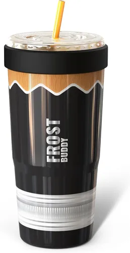 Miniatura 38 de Frost Buddy Togo Buddy - Vaso de acero inoxidable con aislamiento al vacío de 30 onzas, taza de café para llevar, taza de café helado, manga de café