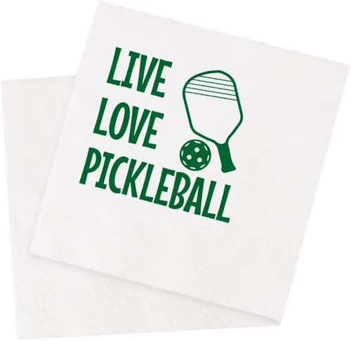 Miniatura 11 de Divertidas servilletas de cóctel con cita de pickleball, 50 unidades al día sin pickleball Wouldn't Kill Me But Why Risk It Servilletas desechables
