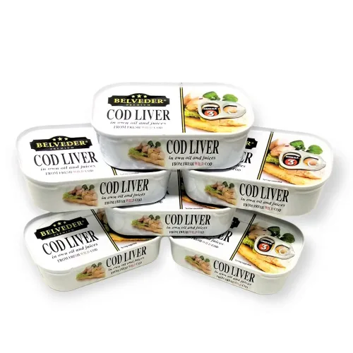 Miniatura 6 de Belveder Aceite de Hígado de Bacalao Salvaje Islandés 120g Lata