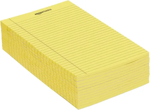 Miniatura 3 de Amazon Basics Bloc legal de 8.5 x 11.75 pulgadas, color canario, 72 unidades (paquete de 12), 50 hojas por bloc, 6 paquetes por caja