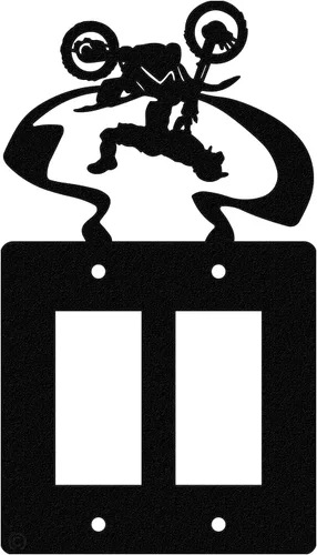 Miniatura 3 de Freestyle - Placa de pared con interruptor de luz para motocross (palanca individual)