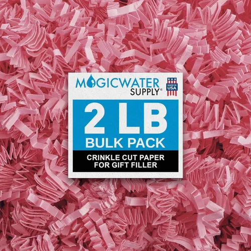 Miniatura 33 de MagicWater Papel de Corte Ondulado para Cestas de Regalo - 2LB - Blanco y Dorado - Perfecto para Relleno de Papel Triturado, Relleno de Cestas
