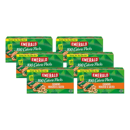 Miniatura 11 de Emerald Nueces secas de almendras tostadas, paquetes de 100 calorías, 7 unidades (paquete de 2)