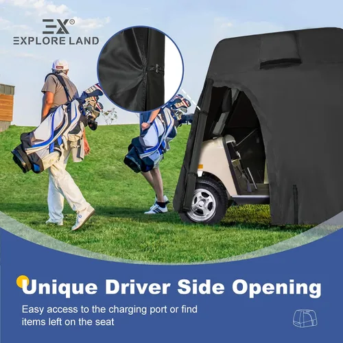 Miniatura 3 de Explore Land Funda impermeable para carrito de golf universal, compatible con la mayoría de marcas, para 2/4/6 pasajeros