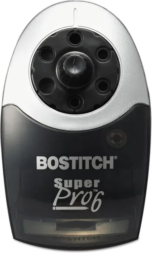 Miniatura 3 de Bostitch SuperPro 6 sacapuntas eléctrico comercial, 6 orificios, negro/plata (eps12hc)