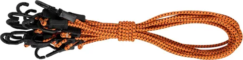 Miniatura 11 de Kotap MABC-18 Cuerdas elásticas ajustables multiusos con ganchos, 18 pulgadas, naranja/negro, 10