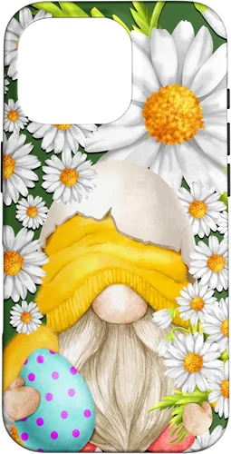 Miniatura 20 de iPhone 16 Easter Chick Gnome Graphic For Women Floral Daisy Flower Case