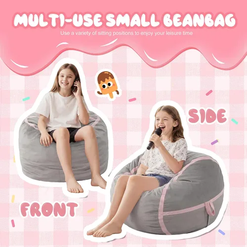 Miniatura 5 de HABUTWAY Puf gigante de 2 pies para adultos, con relleno de espuma viscoelástica, puf grande con funda de terciopelo holandés extraíble para sala