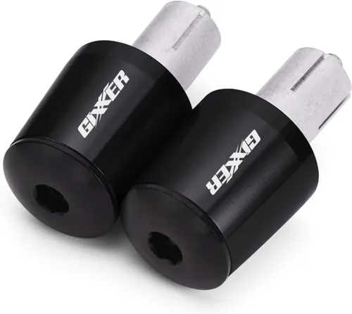 Miniatura 4 de Manillar de motocicleta para manubrio de peso final Puños tapa anti vibración Silder Plug para Suzuki Gixxer 150sf 250sf 155 accesorios (color negro)