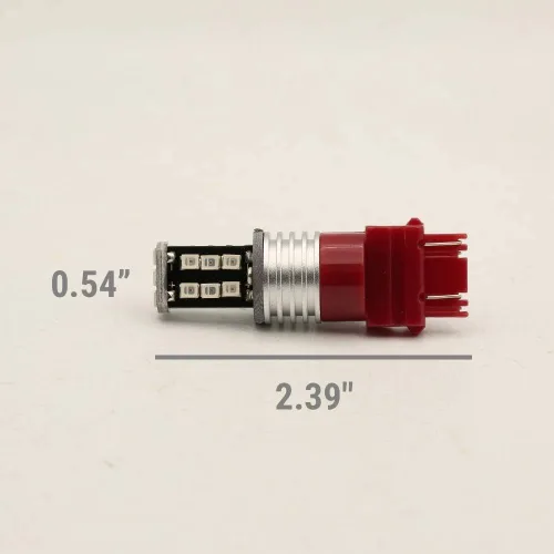 Miniatura 8 de Syneticusa 3156 3157 Bombillas de luces de freno LED estroboscópicas rojas súper brillantes de cuña de alta potencia 3535 LED 12V luces de parada