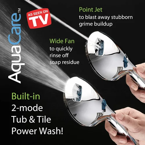 Miniatura 4 de Hotel Spa AquaCare for California As-Seen-On-TV High Pressure Handheld Rain 50-mode 3-way Shower Head Combo with Adjustable Arm, Anti-clog Jets, Tub