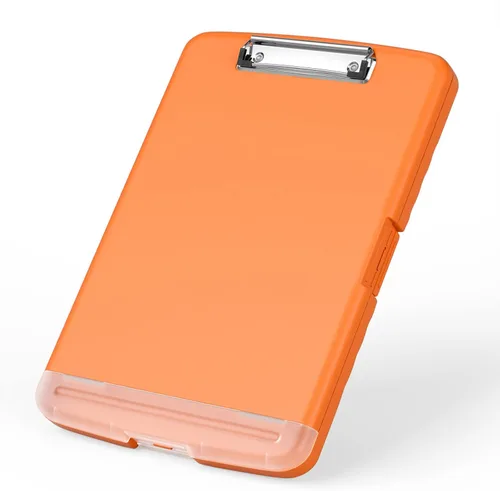 Miniatura 8 de Rimilak Portapapeles de plástico con almacenamiento, portafolio de enfermería de alta capacidad 8.5 x 11 con soporte para bolígrafo, tamaño 14.2 x