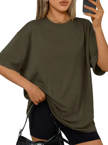 Miniatura 44 de Trendy Queen - Camisetas de entrenamiento de moda para mujer, camisetas atléticas de manga corta para verano y primavera, disponibles en tallas