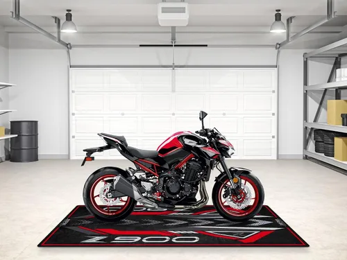 Miniatura 3 de Alfombra de estacionamiento para modelos de motocicleta desnuda serie Z900, tapete antideslizante para garaje y sala de exposición