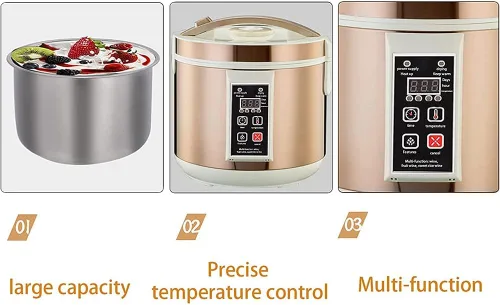 Miniatura 6 de Delicioso fermentador de ajo negro, máquina de yogur comercial de alta capacidad para el hogar, máquina de ajo negro multifunción