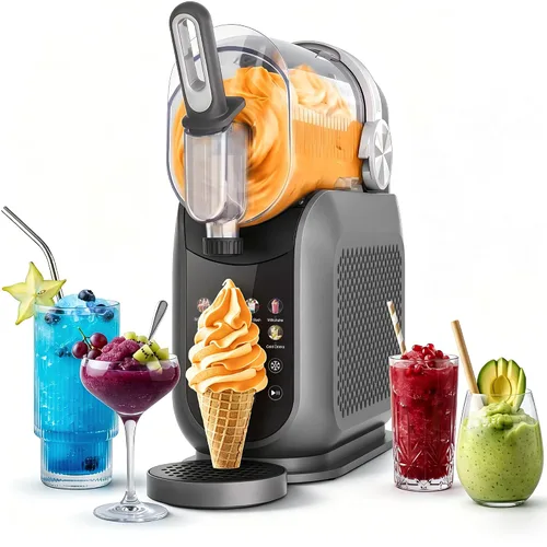 Miniatura 8 de Slushie Machine, 2L/68oz Slushy Machine para el hogar y fiesta Máquina de bebidas congeladas con autolimpieza, no necesita hielo, ideal