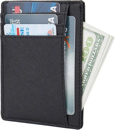 Miniatura 3 de Pequeñas carteras de bolsillo con bloqueo RFID para hombres y mujeres