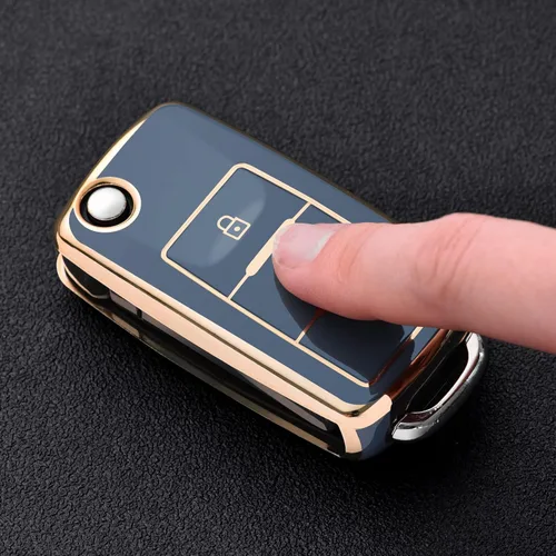 Miniatura 2 de ELOHEI Funda para llavero VW, TPU suave premium de 360 grados, protección completa para VW Volkswagen Jetta Beetle Tiguan Passat Golf MK6 Polo 3