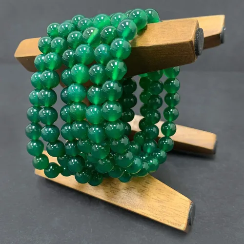 Miniatura 442 de Gem Avenue Handmade Round Bead Stretch Bracelet Unisex Natural Stone Beaded Jewelry for Men & Women, Elastic Wristband for Daily Wear