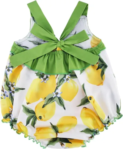 Miniatura 3 de Mameluco con Volantes y Estampado Floral para Bebé Niña Ropa de Verano