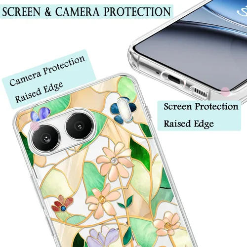 Miniatura 2 de Unov Case Designed for OnePlus Nord 4 5G, Crystal Clear Phone Case with [Anti-Slip Embossed Pattern], Shockproof Slim Protective