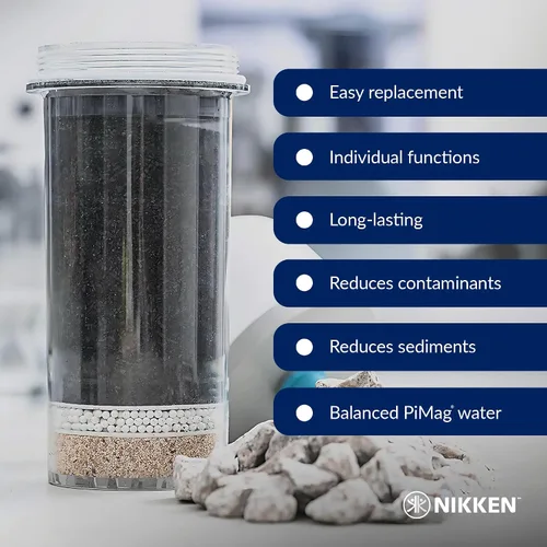 Miniatura 6 de Nikken Aqua Pour 1 cartucho de filtro - 1361, repuesto avanzado para sistema purificador de filtro de agua por gravedad 1360, sistema de agua PiMag
