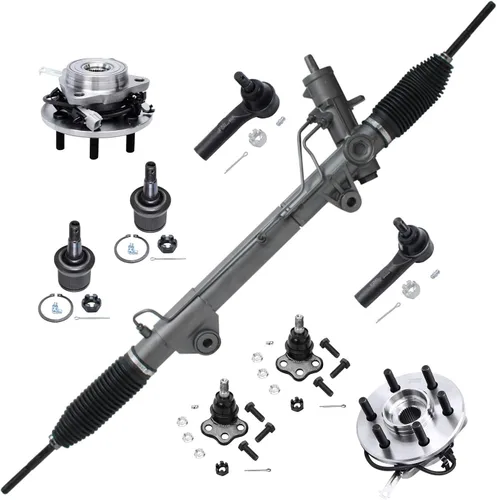 Miniatura 243 de Detroit Axle - Kit de nudillos de dirección delantera izquierda para Ford Edge Lincoln MKX 07-10, cojinete de rueda del lado del conductor, nudillo