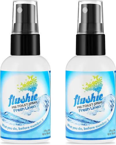 Miniatura 20 de Flushie - Aerosol preinodoro para desodorante de olores de inodoro... (lavanda, paquete de 2)