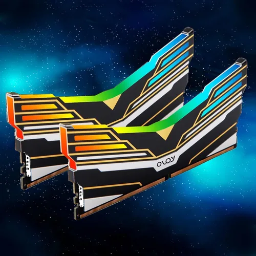 Miniatura 3 de OLOy DDR4 RAM 16 GB (2 x 8 GB) Negro Warhawk Aura Sync RGB 2666 MHz CL19 1.2V 288-Pin Desktop UDIMM (MD4U0826191BE0DA)