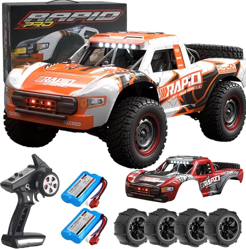 Miniatura 11 de Autos RC 1:14 Camión RC 30 MPH 4WD Auto de Control Remoto Todo Terreno Carro Trofeo para Adultos Niños Juguetes Rápidos Todoterreno RC Buggy Big
