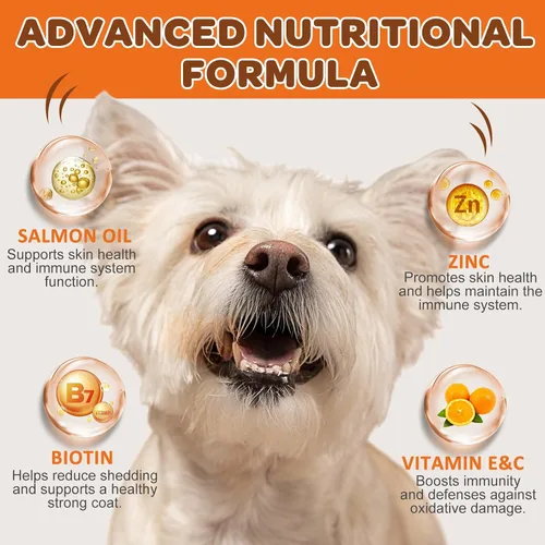 Miniatura 3 de NATURE TARGET Aceite de pescado Omega 3 para perros, suplemento para la piel y el pelaje de aceite de salmón para perros, alivio de la picazón