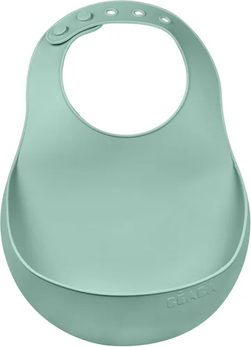 Miniatura 5 de Beaba Babero de silicona para bebé, hecho con silicona suave y flexible, baberos para bebé con recogedor de alimentos para bebés, esenciales