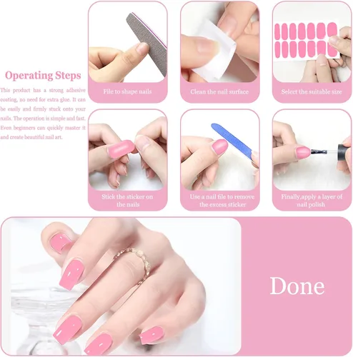 Miniatura 5 de 16 hojas de tiras de esmalte de uñas de Navidad, autoadhesivas, luces de árbol de Navidad, copo de nieve, muñeco de nieve, calcomanías de uñas