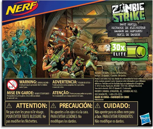 Miniatura 3 de Nerf Zombie Strike Dart Recarga Pack