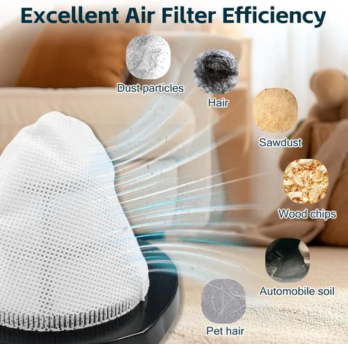 Miniatura 5 de Filtros de vacío Bissell de repuesto (paquete de 4) + filtros de espuma (paquete de 4) - Compatible con la serie 2030