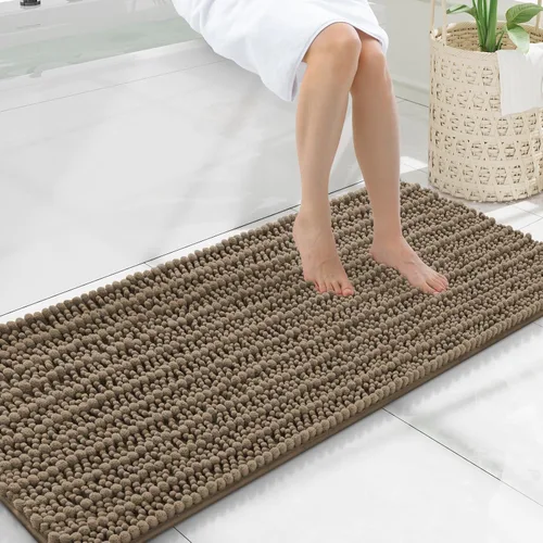 Miniatura 311 de Smiry Alfombras de Baño 24x16 pulgadas, Alfombras de Baño de Chenilla Extra Suaves y Absorbentes, Respaldo de Goma Antideslizante, Lavable a Máquina