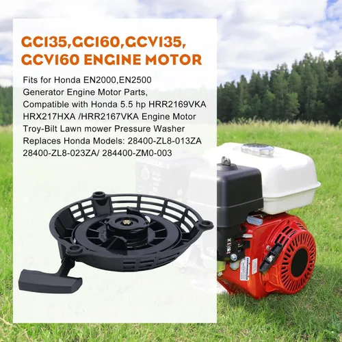 Miniatura 2 de Hipa GCV160 Conjunto de arranque de retroceso compatible con Honda GCV 160 GCV135 EN2000 HRU19 GC135 GC160 EN2000 motor generador cortacésped