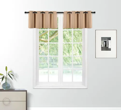 Miniatura 11 de PI Cortinas opacas para dormitorio, tratamiento de ventana con aislamiento térmico de anillo superior, cortinas oscurecedoras de habitación