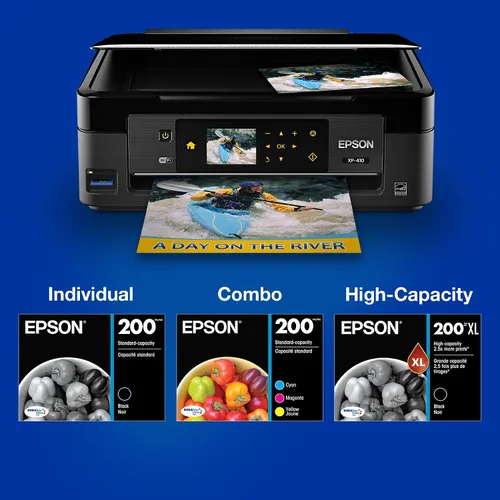 Miniatura 5 de Epson 200 DURABrite Ultra Ink Capacidad Estándar Combo de Cartucho Negro y Color (T200120-BCS) Funciona con WorkForce WF-2520, WF-2530, WF-2540