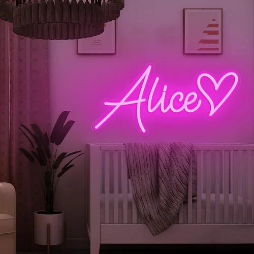 Miniatura 4 de SELICOR Letrero de neón personalizado para decoración de pared, dormitorio, hogar, oficina, regalos para novia, esposa, novia, novio, regalos