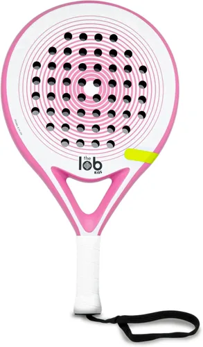 Raqueta de pádel de fibra de carbono 3K para niños | Forma redonda para control | Ligera y de gran potencia | Pala Padel para niños | Raqueta para