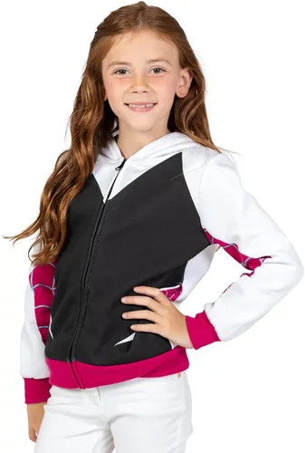 Miniatura 2 de Marvel Spider-Man Spider-Gwen Ghost Spider - Sudadera con capucha y cremallera para niñas pequeñas y grandes