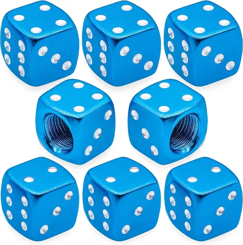 Miniatura 28 de 8 piezas de tapas de vástago de válvula de neumático, tapas de válvula de neumático de acero inoxidable, tapas de válvula de rueda para autos